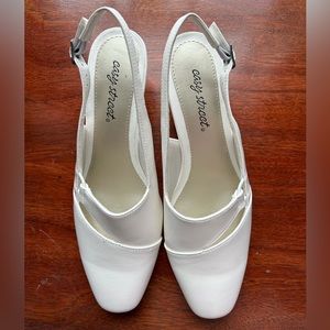 Easy Street White Slingbacks